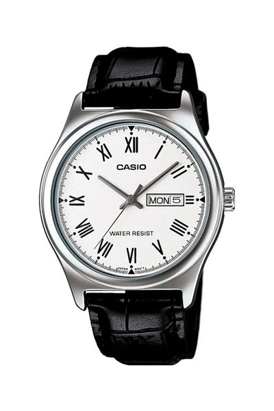 Casio Dial White Cord Black Color Men's Wristwatch