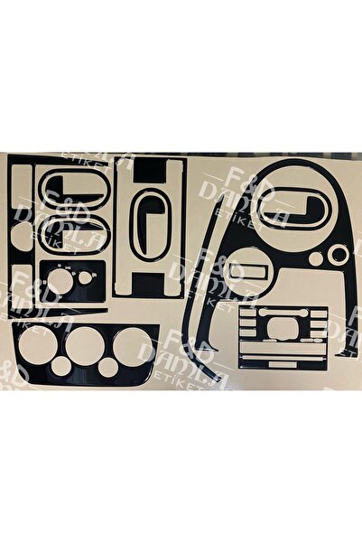 FD Damla Etiket Ford Fiesta 2005 - 2010 Torpido, Konsol, Trim, Göğüs Maun Kap...