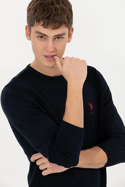 U.S. Polo Assn. Мъжки тъмносин пуловер