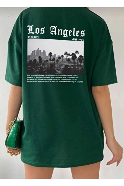 KOZİA OUTDOORS los angeles με στάμπα στην πλάτη με λαιμόκοψη oversize unisex ...