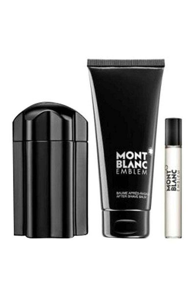 Montblanc Emblem Gift Set EDT EDT 100 Ml, Aftershave Balm 100 Ml, Pocket EDT 7.5ml