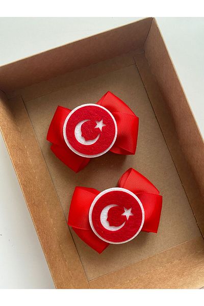 Stil Tasarım Toka Set de 2 catarame cu steagul siluetei Ataturk