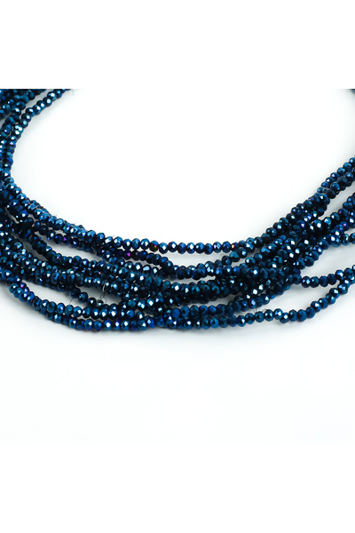 yfhobi 1 Dizi (145-155 Adet) - 2 mm Yassı Kristal Cam Boncuk Dizisi Kaplama M...