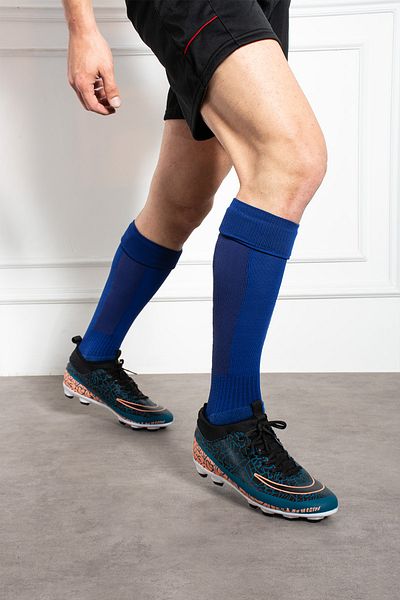lord's ayakkabı Ghete de fotbal pentru bărbați - Ergonomic confortabil, elastic și confortabil pentru picior, jumătate de șosete de fotbal pentru covor și teren