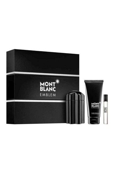 Montblanc Emblem Gift Set EDT EDT 100 Ml, Aftershave Balm 100 Ml, Pocket EDT 7.5ml
