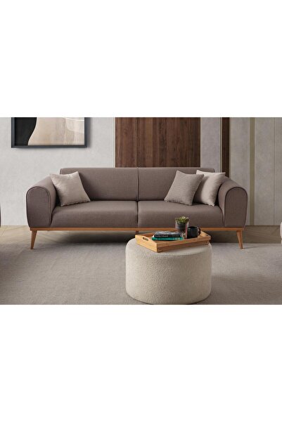 EDSY HOME Rebull 3+1 Koltuk Takımı Kahverengi + Sütlü Kahve
