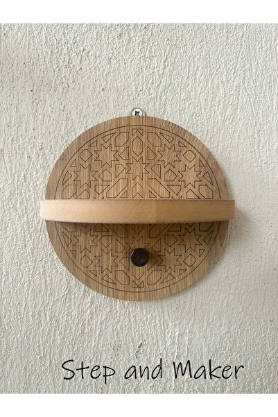 Step and Maker KALA Yüzeyi Desen İşlemeli Askılı Raf