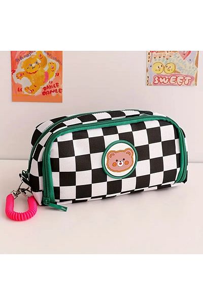 SYNOPE Figured Pencil Case - School and Cosmetic Bag for Kids