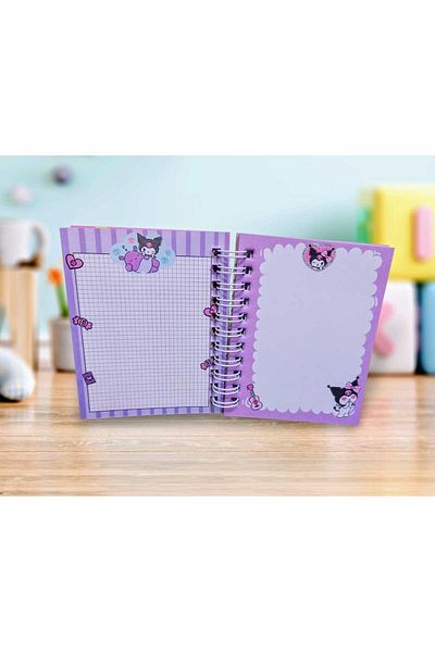 izmir yazici servis Kuromi Sticker Homework Notebook Glittery Water Sequin Homework Notebook 9X11 Cm. Notebook