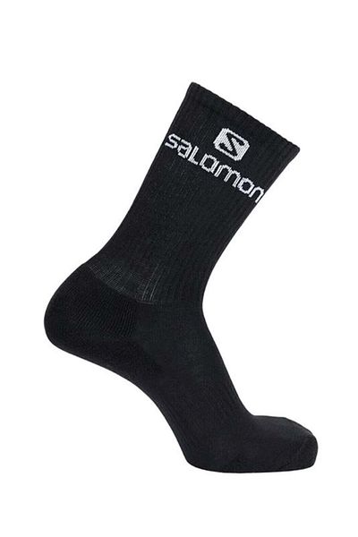 Salomon LC1445300 Everyday Crew 3 Pieces Unisex Socks Black-grey-white
