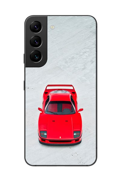 Dali Design Samsung Galaxy S22 Compatible Transparent Case with Car Design 1
