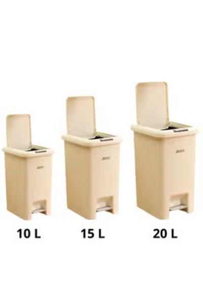 Generic Trash Bin with 2 Pedal 3 Pcs Set 10L 15L 20L