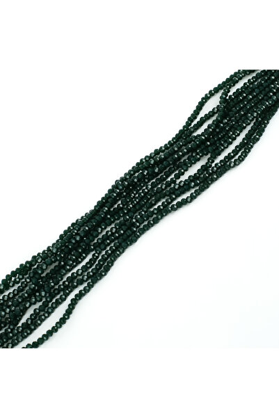 yfhobi 1 Dizi (145-155 Adet) - 2 mm Yassı Kristal Cam Boncuk Dizisi Mat Çok K...