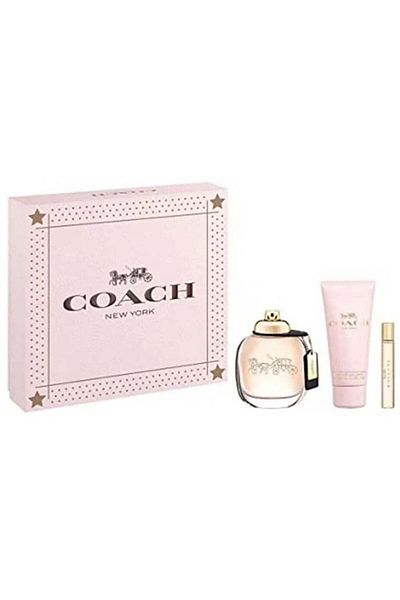 Coach New York Set (Eau de Parfum 90 ml + 7.5 ml + 100 Body Lotion) 90ml+7.5ml+100ml