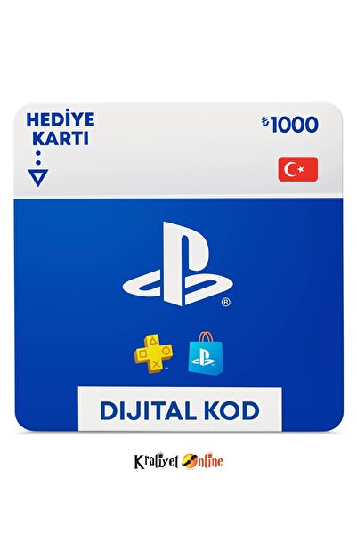 KraliyetOnline Playstation Store 1000 Tl Hediye Kartı Türkiye