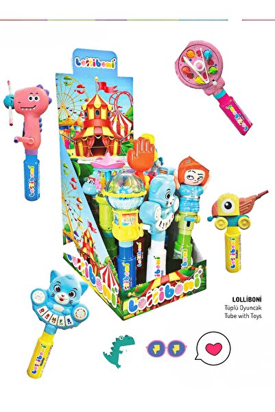 Target LOLLİBONİ TÜPLÜ ÇEŞİTLİ OYUNCAKLI ŞEKERLEMELER 12 ADET