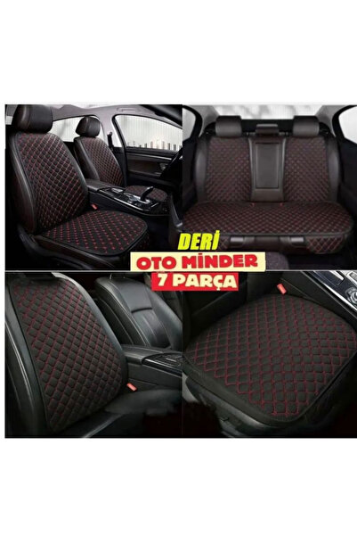 zifona Terletmez Ergonomik Koltuk Minderi (7 PARÇA) - 5 Koltuk Tam Set kırmızı