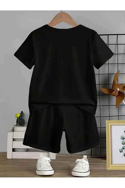 Alviora Oversize Printed Unisex Shorts T-Shirt Bottom Top Set