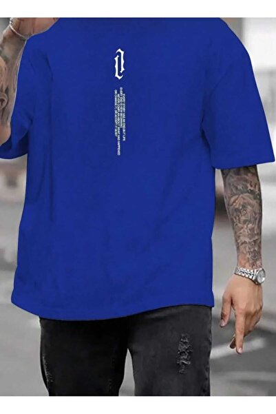 KOZİA OUTDOORS κάθετη στάμπα με λαιμόκοψη oversize unisex βασικό μπλουζάκι