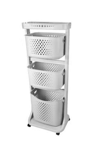 Titiz Three-Tier Bathroom Baskets Organizer Set