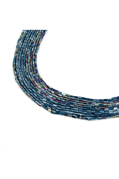 yfhobi 1 Dizi (90-95 Adet) - 2x4 mm Baget Kristal Cam Boncuk Dizisi Mat Janja...