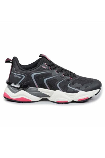 Jump 29907 Phlon Hafif Taban Bağcıklı Kadın Spor Ayakkabı SİYAH
