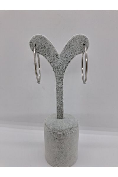 stainles steel Steel Hoop Earrings 4 cm