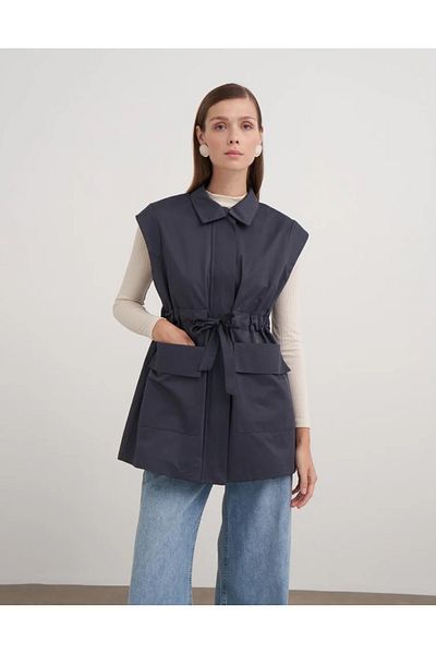 SEMİNEN Front Pocket Tied Vest