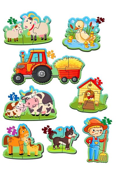 a v d a First Farm Animal Puzzle for Baby - Diytoy