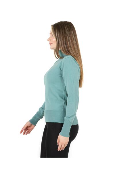 Sortie Mint Turtleneck Basic Sweater