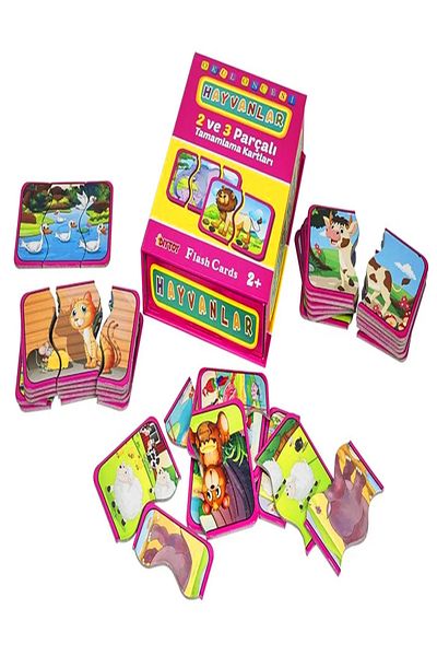 a v d a Diytoy Animals Flash Cards - My Baby's Intelligence Complete Puzzle