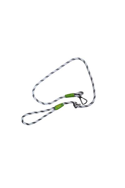 moonparacord Paracord Dog Walking Rope 120 cm White Color Black Stripe