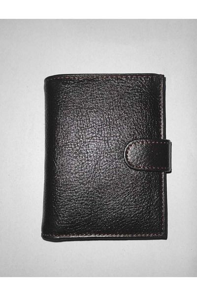 firdevsi hobi genuine leather vertical snap housing 20 transparent card holder wallet