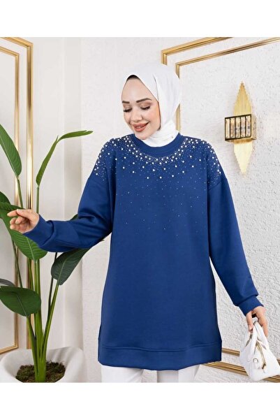 Yağmur İnci Taş Detaylı Kadın Tunik