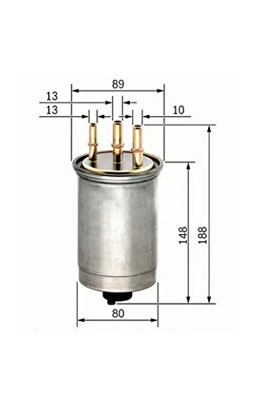 GRAT MAZOT YAKIT FİLTRESİ MÜŞÜRSÜZ FORD CONNECT 90PS 1.8TDCI 02- SSANGYONG AC...