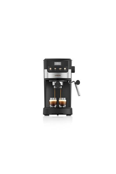 Lepresso 20 Bar 2 Cups Dual-Stainless Steel Filter Coffee Machine - Black