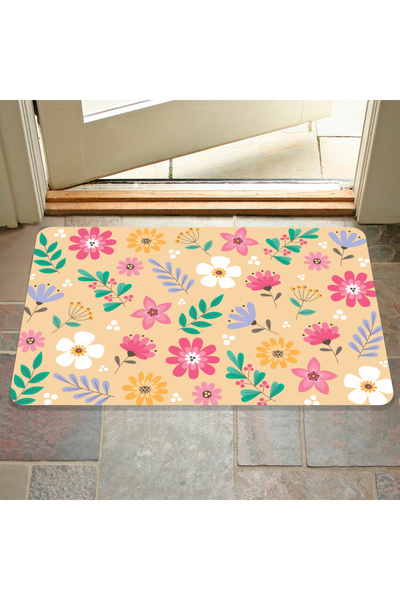 M&H Quality Digital Printed - Welcome Writing Pattern Decorative Mat, Washable Door and Indoor Mat
