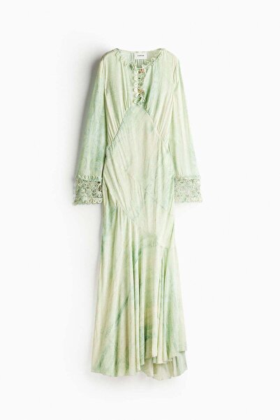 H&M Embellished patterned dress