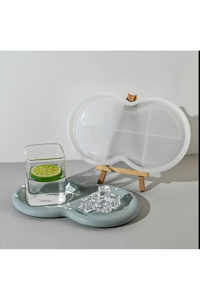 NorthAK Epoxy Silicone Decorative Tray Mold - Stone Powder Color