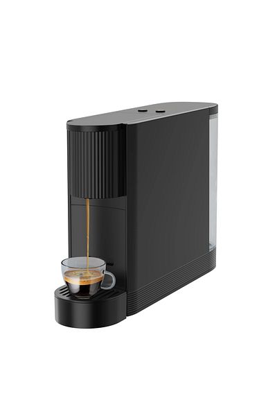 Lepresso 20 Bar Coffee Machine With 500Ml Water Capacity And Cupsule Storage - Black