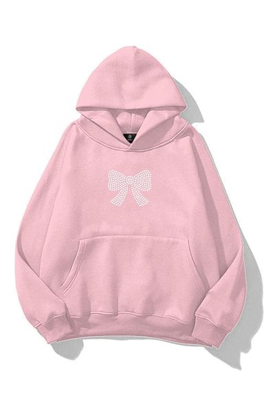 Moda Glo Φούτερ Unisex με στάμπα με κορδέλα