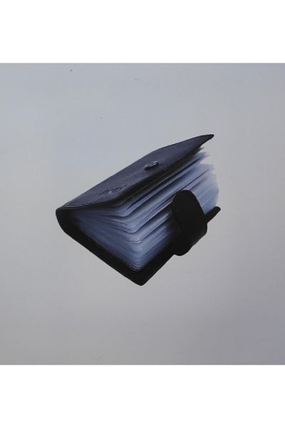 firdevsi hobi genuine leather vertical snap housing 20 transparent card holder wallet