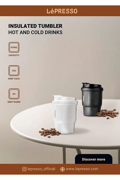 Lepresso Urban Coffee Mug 450Ml - White