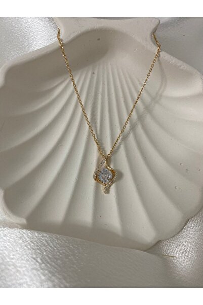 XUPING JEWELRY Zirkon Taşlı Klasik Vintage Çelik Kolye