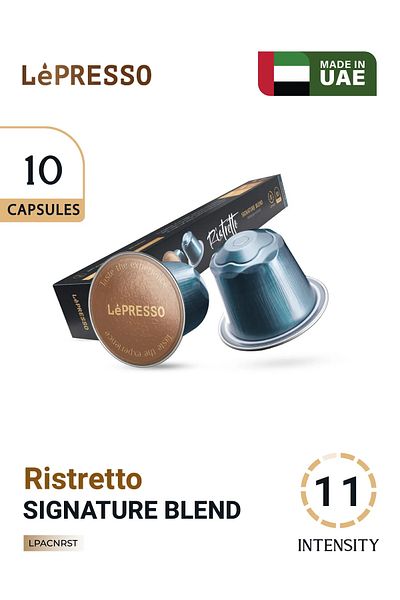 Lepresso Aluminum Capsules For Nespresso Blended 10Pc - Ristretto