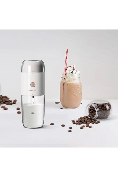 Lepresso 2 In 1 Portable Milk Frother And Coffee Grinder 150Ml 45W - White
