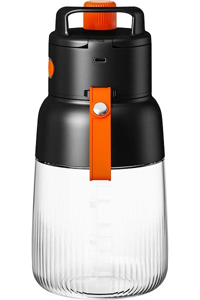 porodo Lifestyle 70W Juicer, Led Display, 3000Mah, 1000Ml, Type-C - Black/Orange