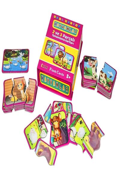 a v d a Hayvanlar Puzzle Eşleştirme Tamamlama Bağlantı Kurma Kartları