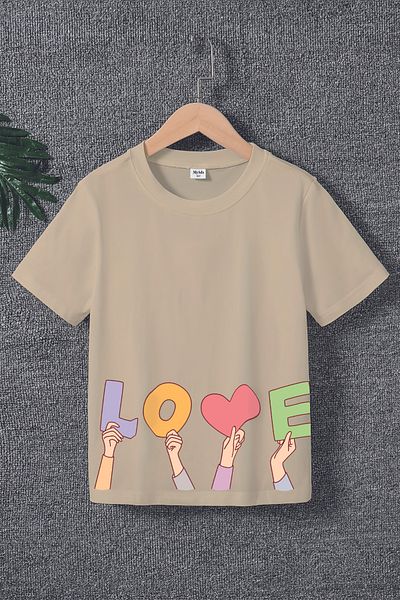 MYADA Tricou pentru copii cu imprimeu în stil premium 20478
