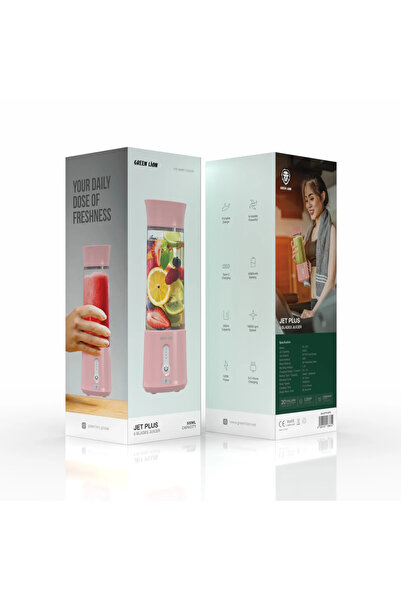 Green Lion عصارة جيت بلس بستة شفرات - وردي